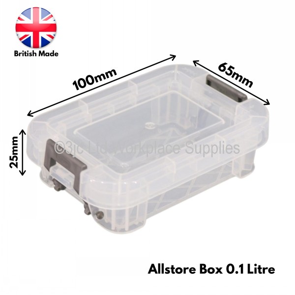 Allstore Plastic Storage Box Size 01 (0.1 Litre) 3JC